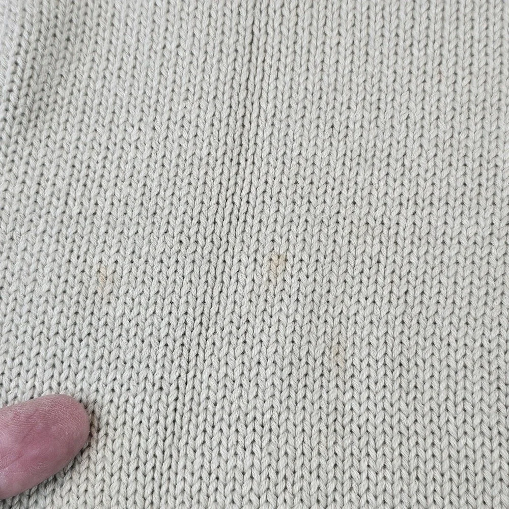 Woods & Gray Sweater Mens Extra Large Beige Crest Embroidered Cotton Pullover XL - Picture 12 of 16